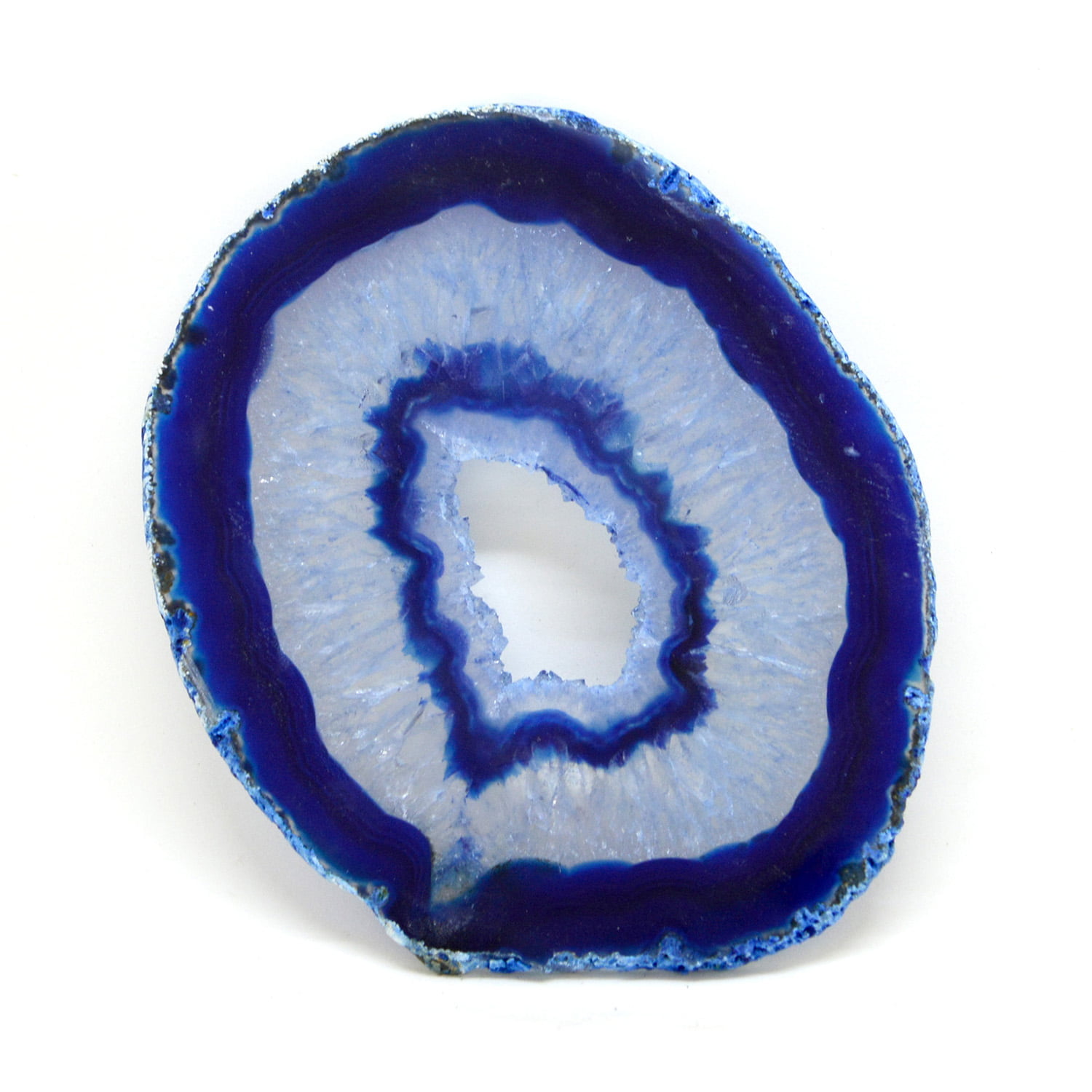 Chapa de Pedra Ágata Azul 13 a 14 cm - Helena Cristais  