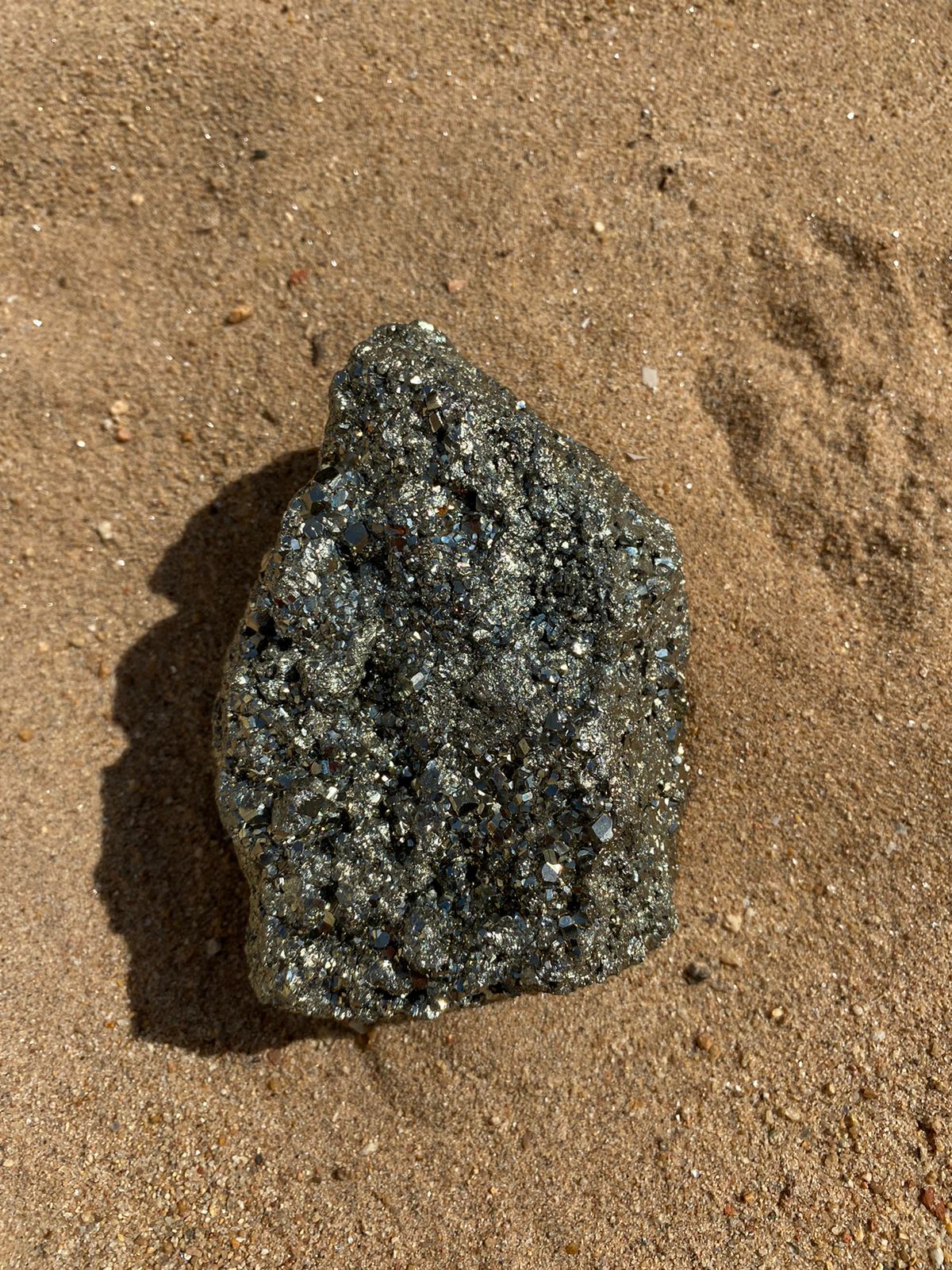 Pedra Pirita Bruta na Base 1200A1300 g