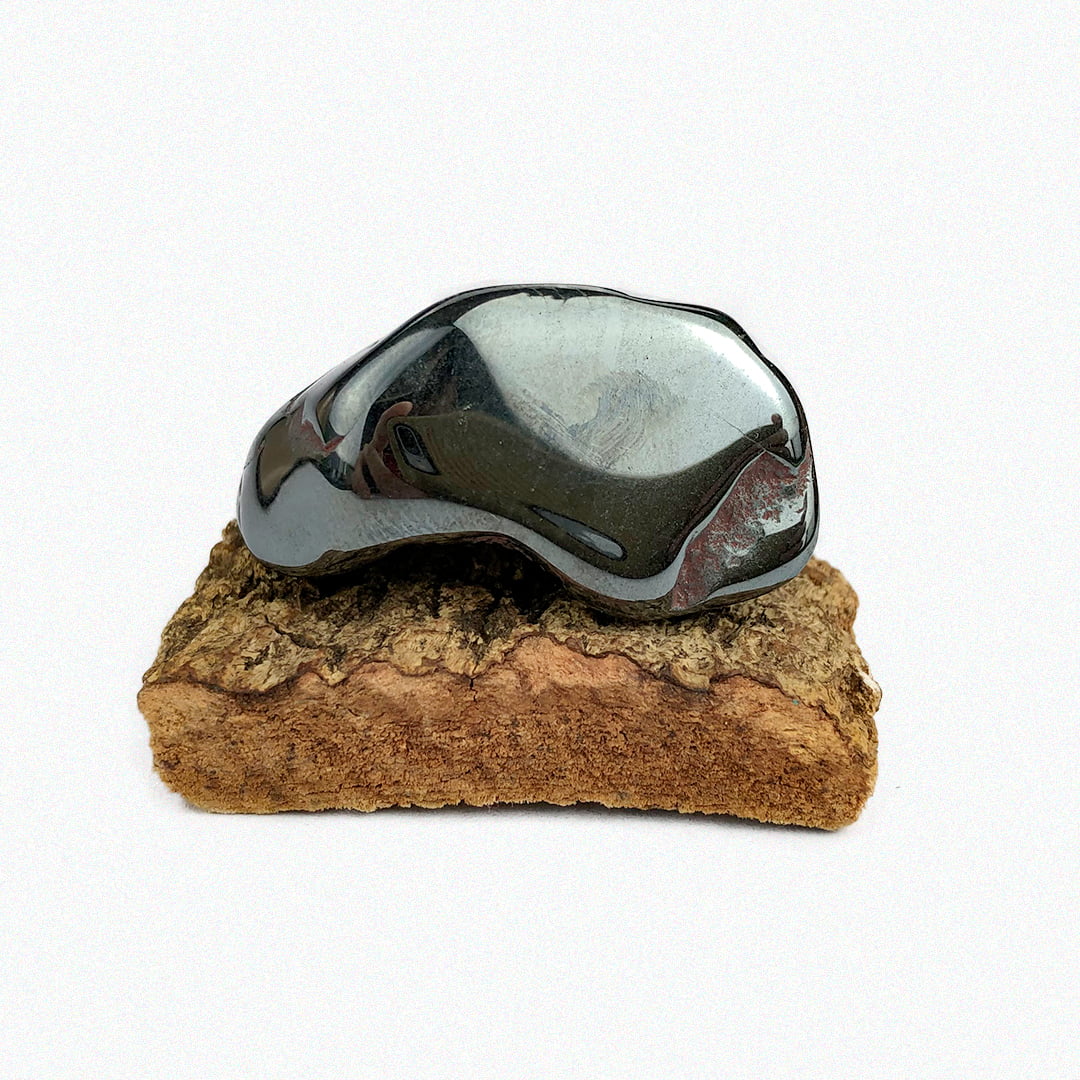 Pedra Hematita Rolada 2,5×3,5cm - Helena Cristais  