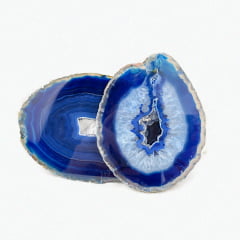 Chapa de Pedra Ágata Azul 4389