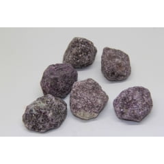 Pedra Mica Lepdolita Bruta 5 a 5,5 cm - Helena Cristais  