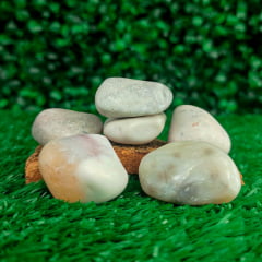 Pedra Ágata Botswana Rolada 2 a 3 cm