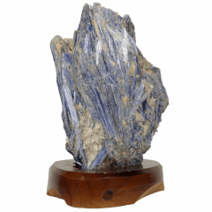Pedra Cianita Azul Bruta na Base 05