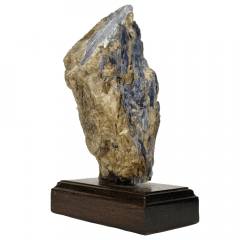 Pedra Cianita Azul Bruta na Base 10