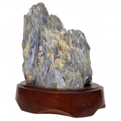 Pedra Cianita Azul Bruta na Base 14