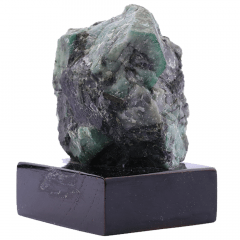 Pedra Esmeralda Bruta com Base 390g