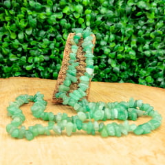 Colar de Pedra Quartzo Verde Longo
