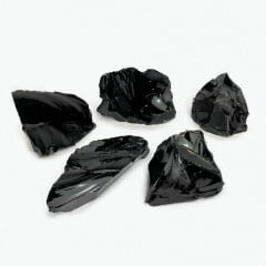 Pedra Obsidiana Negra Bruta 300 A 350 G 11098
