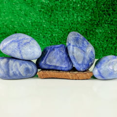 Pedra Quartzo Azul Rolada 5 A 6 CM