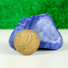 Pedra Quartzo Azul Rolada - Helena Cristais  