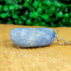 Chaveiro de Pedra Quartzo Azul
