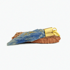 Pingente de Pedra Cianita Azul B - Helena Cristais  