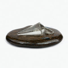 Pêndulo de Pedra Quartzo Cristal Fumê 11127