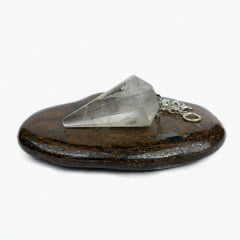 Pêndulo de Pedra Quartzo Cristal Fumê 11127